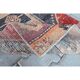 Colourful long Turkish decorative rug from the 1940s, 83x205 cm.