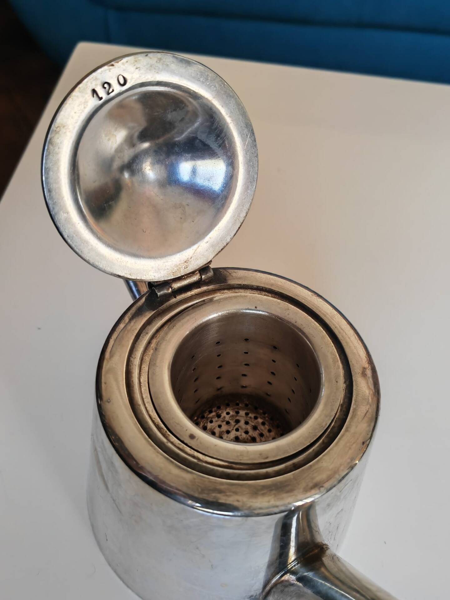 Silver-plated teapot