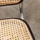 Pair of black Breuer b32 chairs and cannage