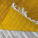 Traditional yellow Moroccan wool rug size 150 x 250 cm