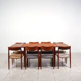 Table à manger extensible en teck par Wiesner & Hager, Autriche
