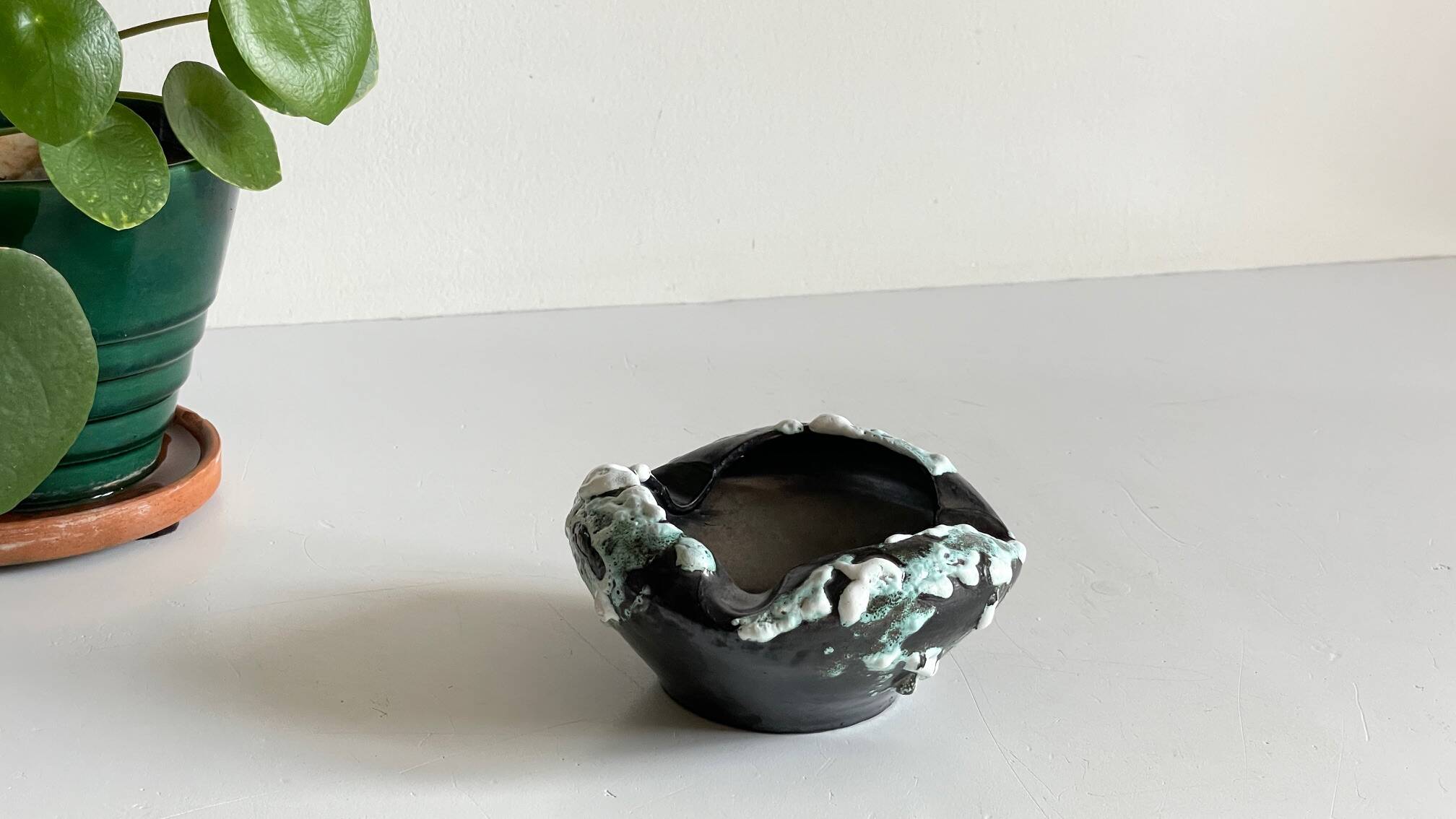 Cyclops Ceramic Ashtray Annecy France Vintage