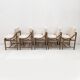Set of Five Vittorio Rossi Dining Chairs for Lorenzon Italia , 1960s