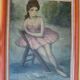 Old painting, oil on panel, dancer, signed garday