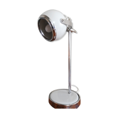 Eyeball desk lamp adjustable and steerable