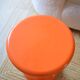 Tabouret Space Age orange dans le style Robur Sgabello Americano