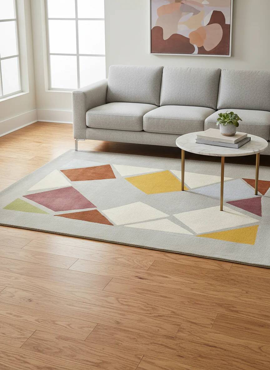 "Terrace" hand-tufted rug by Tisca Switzerland from the 1990s.