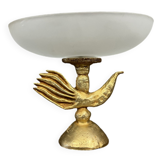 Brass and glass cup bY Pierre Cazenove and Fondica