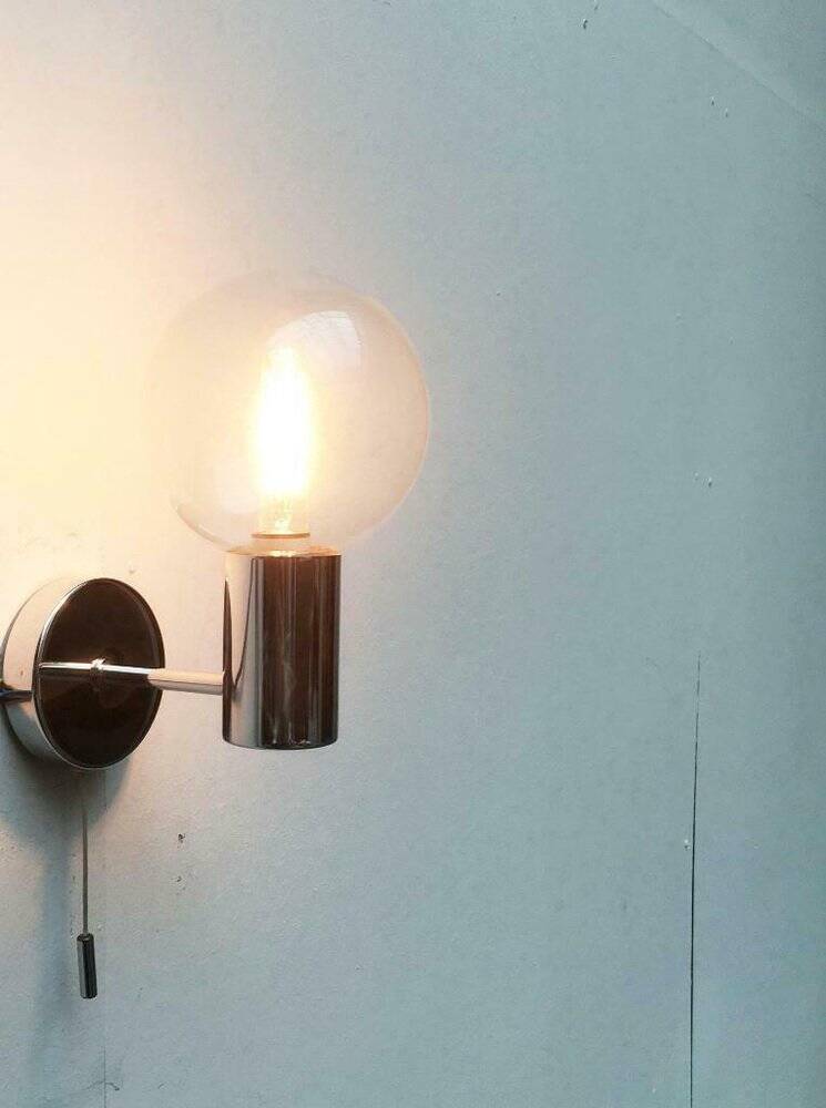 Vintage wall lamp from the space age by Motoko Ishii for Staff, 1970s.