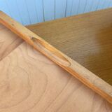 Scandinavian desk in light teak wood with 3 + 1 drawers, vintage from the 60s