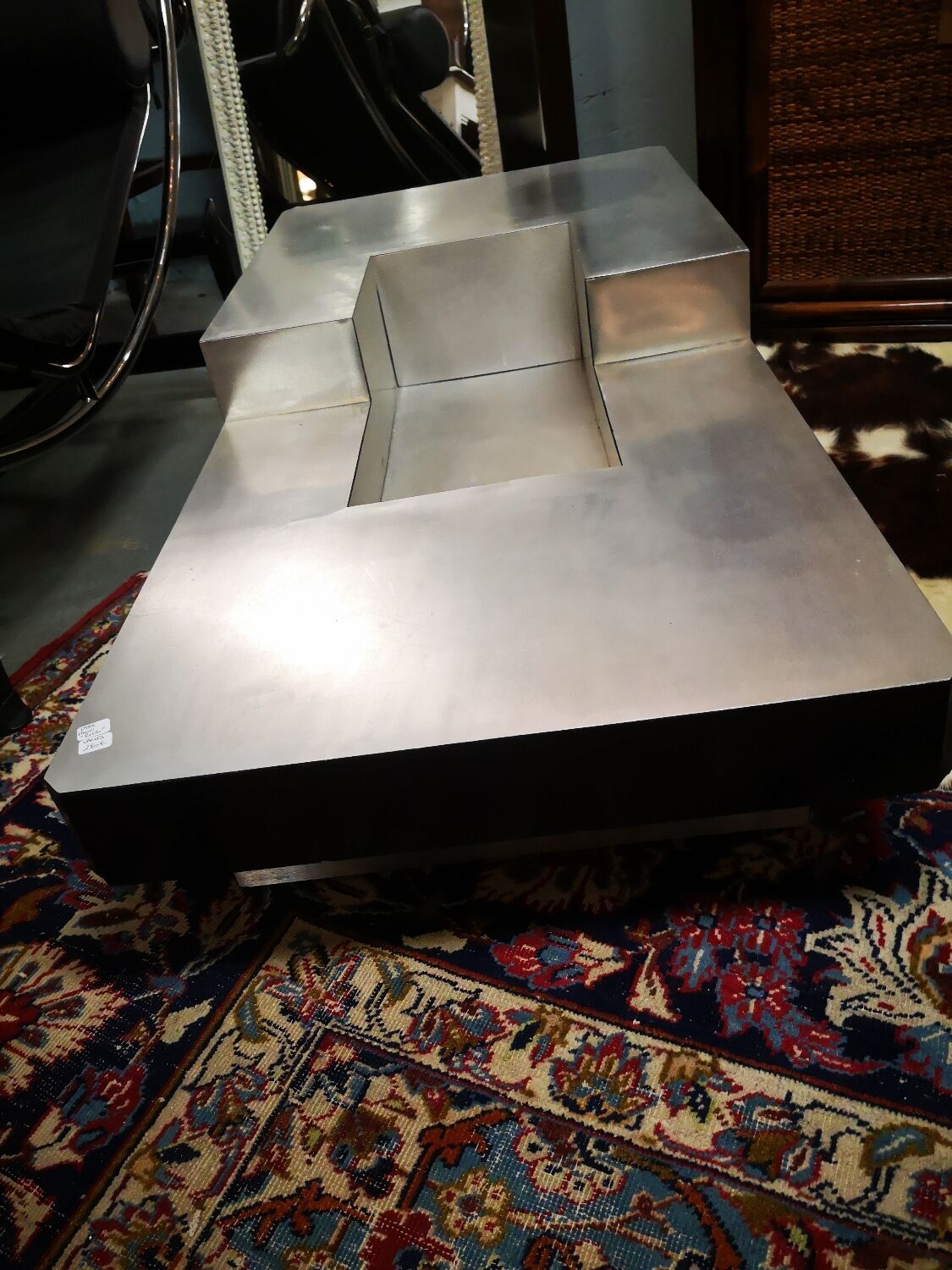 Stainless steel coffee table