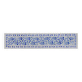 Hand-knotted rug, vintage Turkish rug 43x178 cm