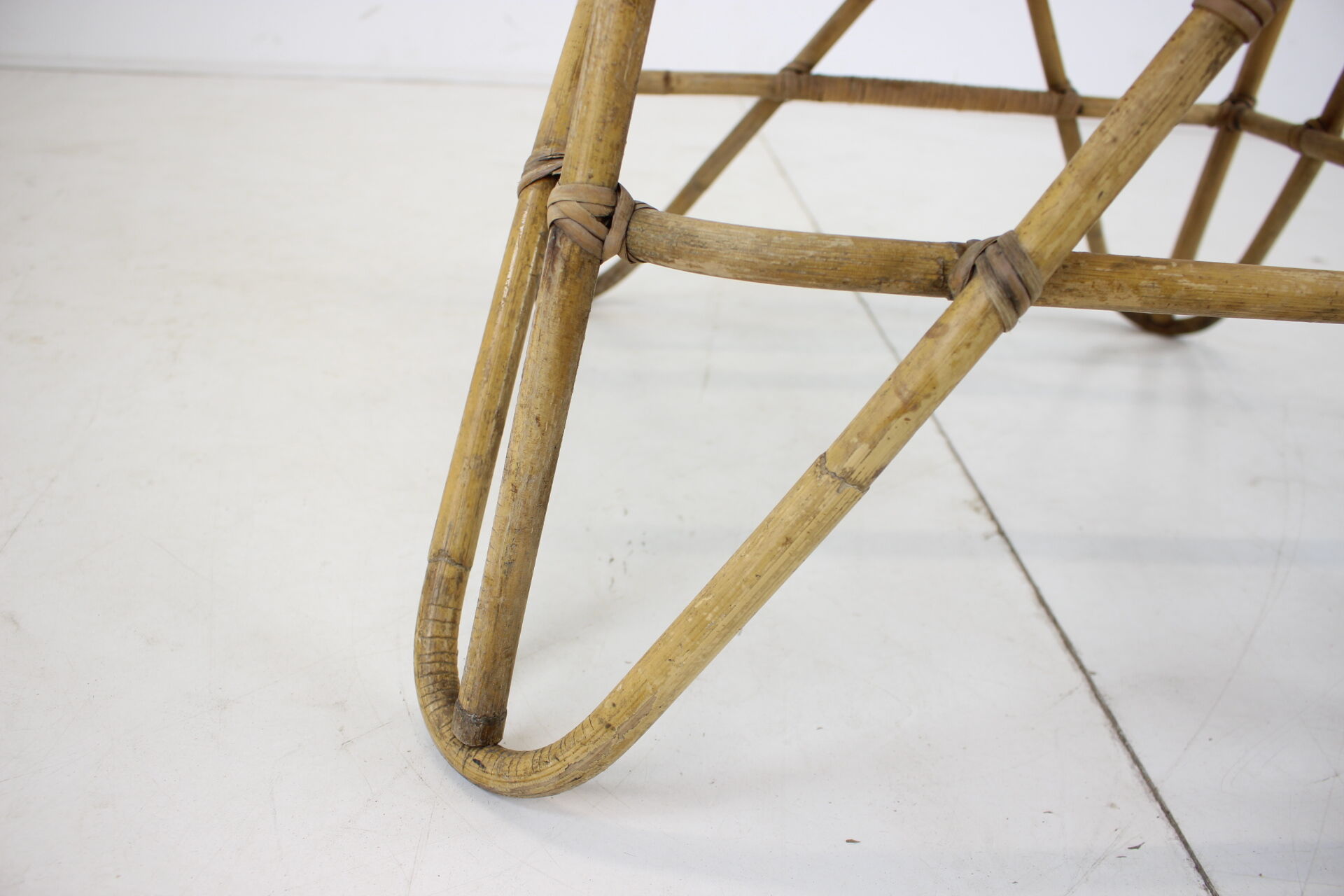 1960s Alan Fuchs Rattan Lounge Chair by Uluv, Czechoslovakia