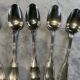 6 tablespoons. Antique. Silver-plated.