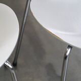 Set of 4 original grey Fritz Hansen butterfly chairs from 1984 Danish design