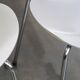 Set of 4 original grey Fritz Hansen butterfly chairs from 1984 Danish design