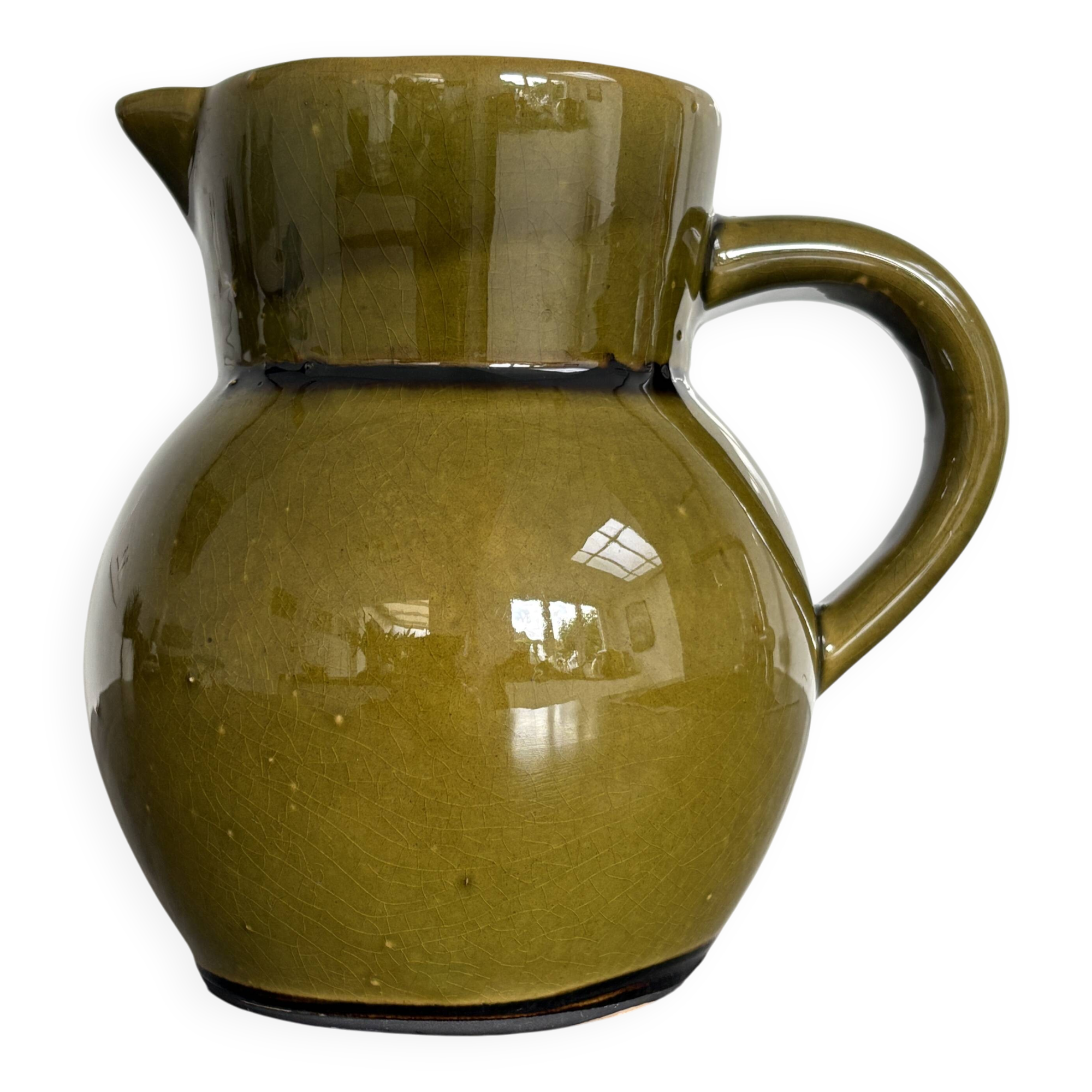 Pichet vintage en céramique vernissée
