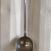 Ladle large model aluminum utensil old vintage kitchen