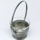 Art Deco sugar bowl, silver-plated brass, Szandrik, Hungary, 1930s