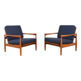 Mid-century oak kolding armchairs by erik wørts for ikea, 1960s, set of 2