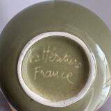 Large glazed ceramic ball vase LES HERITIERS FRANCE - By Aimé Cécil