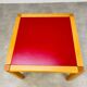 Flötotto coffee table Profilsystem 1970s red