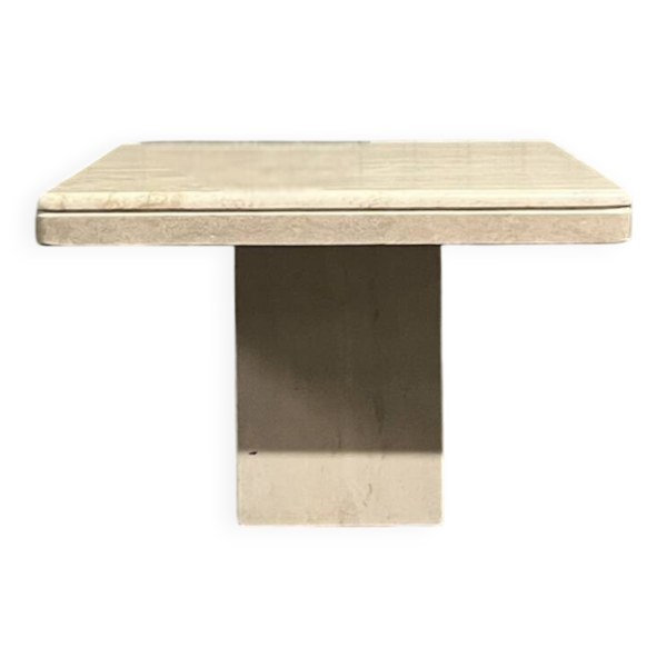 Table basse italienne en travertin, 1970