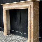 Cheminée de style Louis XIV en marbre jaune Trets vers 1880