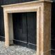 Louis XIV style fireplace in yellow Trets marble circa 1880