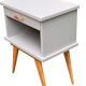 Paire de chevets pieds compas vintage 1950