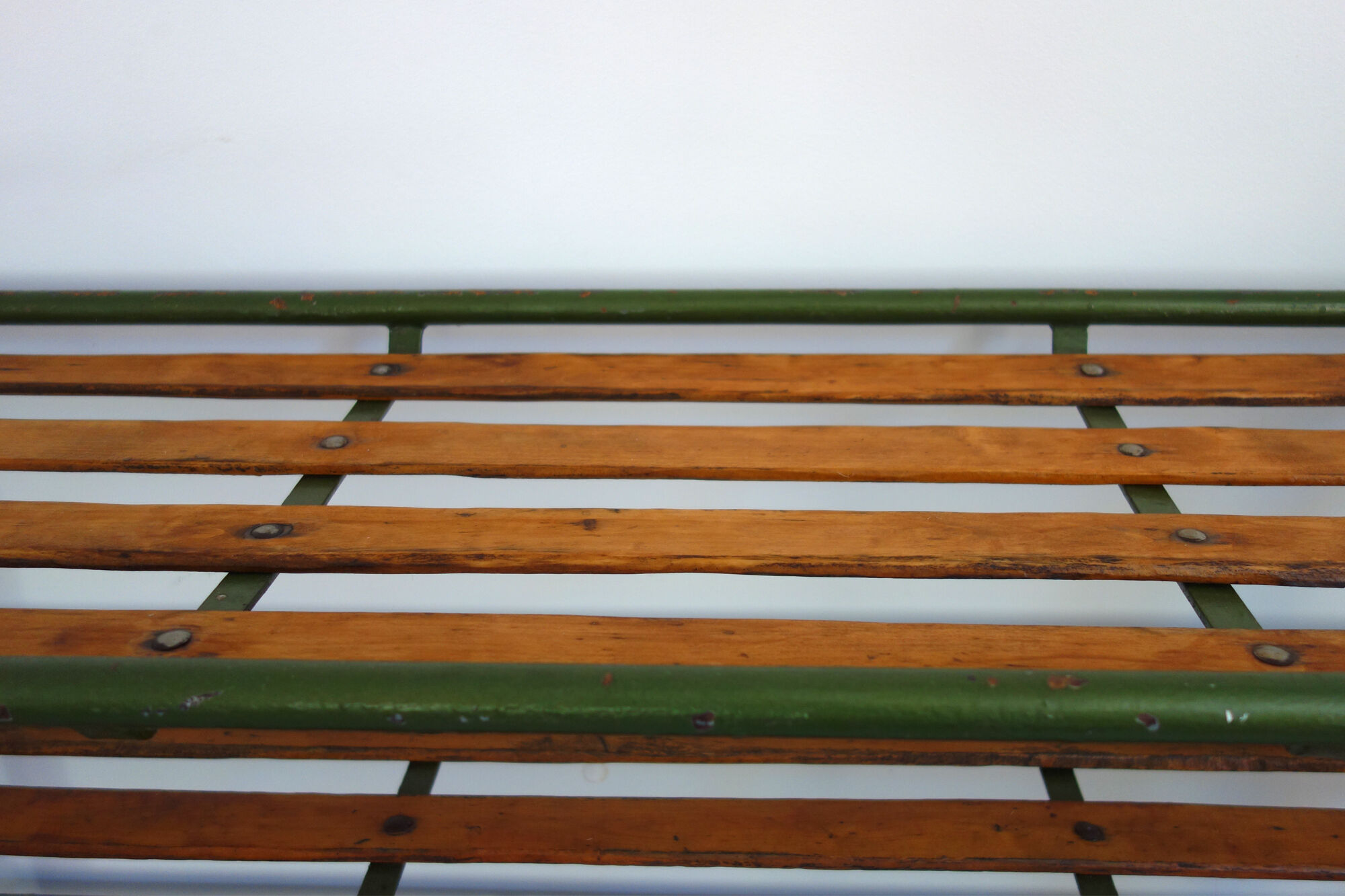 Old industrial shelf with wheels