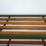 Old industrial shelf with wheels