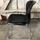 Old chair design drabert sm400k metal + plastic shell black vintage