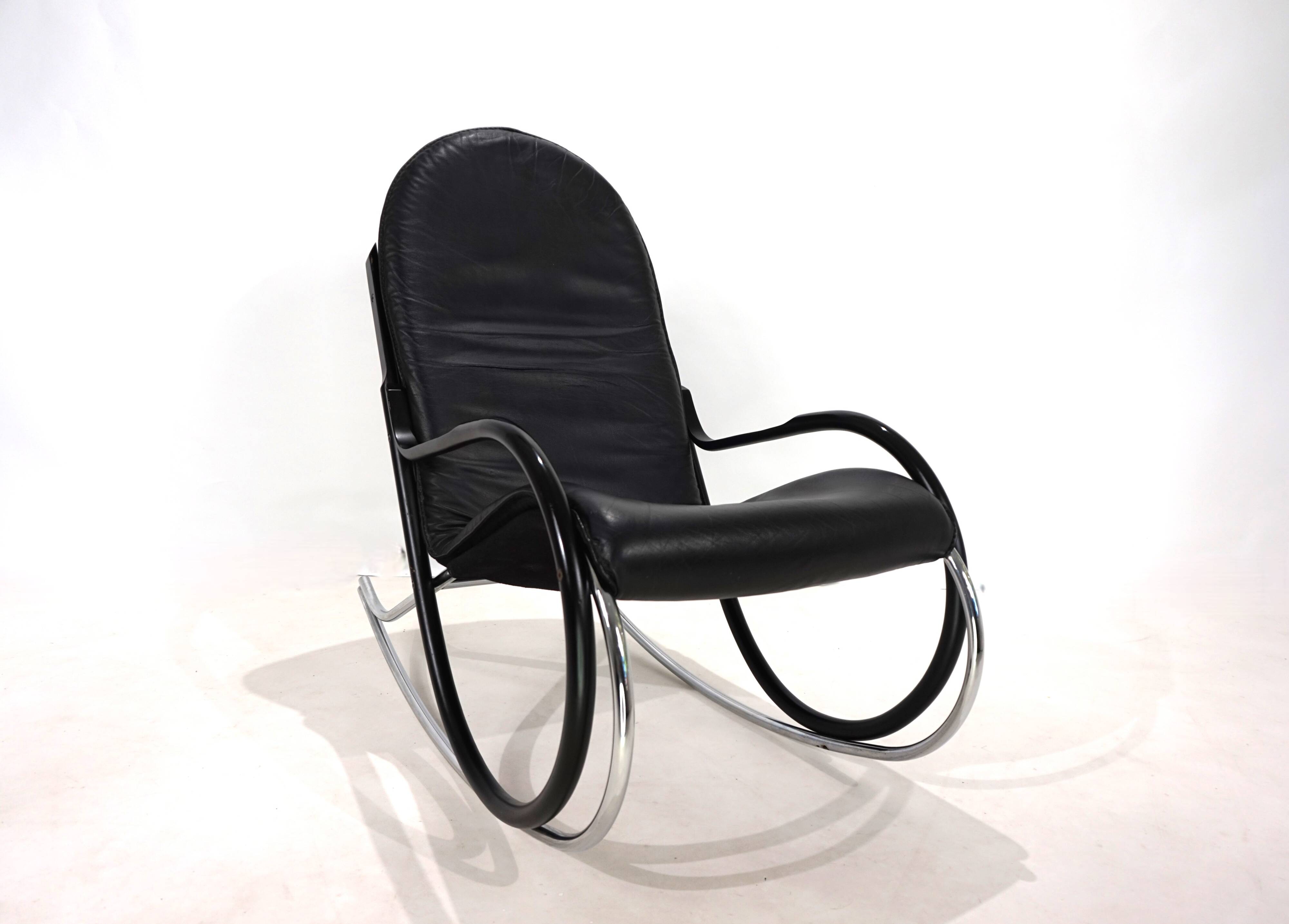 Fauteuil à bascule Strässle Nonna de Paul Tuttle, 1972