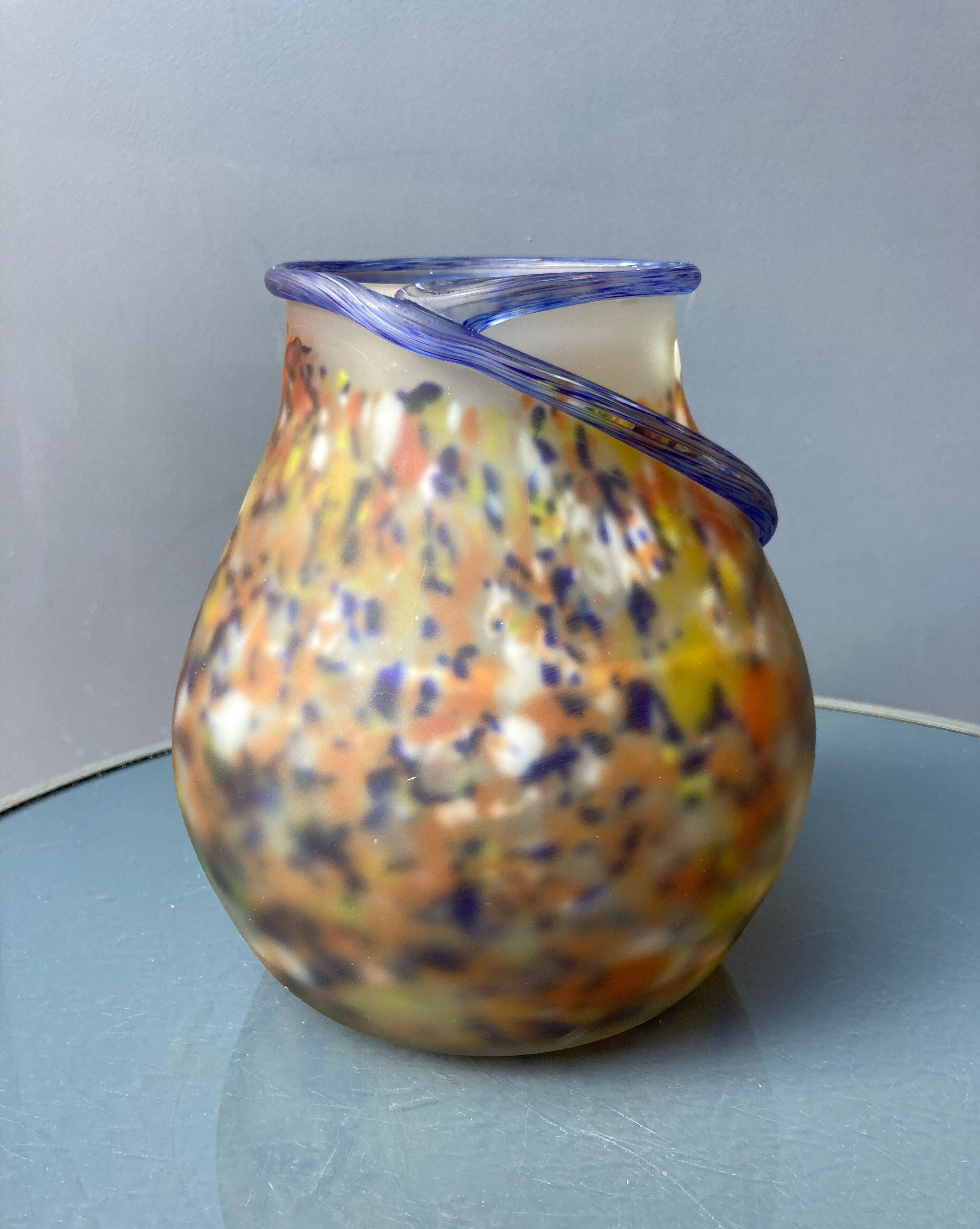 Art Deco vase in glass paste - Muller Frères Luneville
