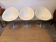 Suite de 3 fauteuils Eros par Philippe Starck pour Kartell – Blanc