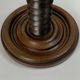 Brutalist Wood Turned Wine Press Side Table in the style of Charles Dudouyt