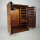 English Art Deco Light Burr Walnut Compactom Gentleman's Wardrobe
