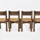 Set of 4 Meribel Chairs by Charlotte Perriand for Steph Simon, 1950s