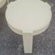Pair of white plastic bedside tables design Made in Holland space age 1970