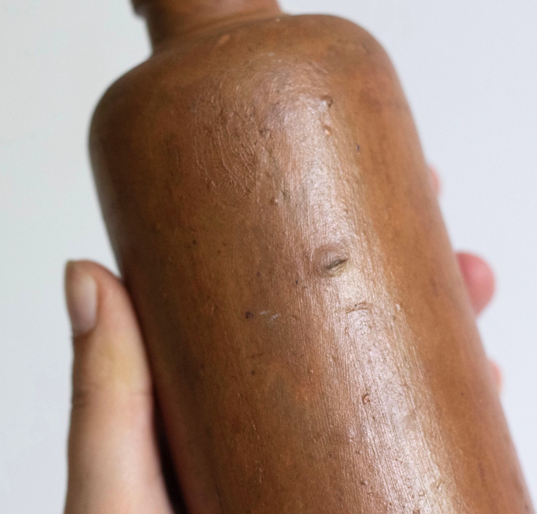 Vintage brown stoneware bottle