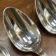 Set of 6 large silver-plated metal spoons, christofle spartours model