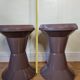 Pair of diabolo stools Giganplast, Italy, Space age