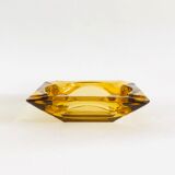 Vintage amber glass ashtray