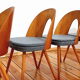 5 chaises, design. A. Suman, Tatra Nabytok, Tchécoslovaquie, années 60