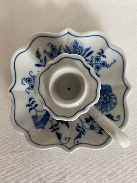 Vintage blue danube chandelier, reg us pat off