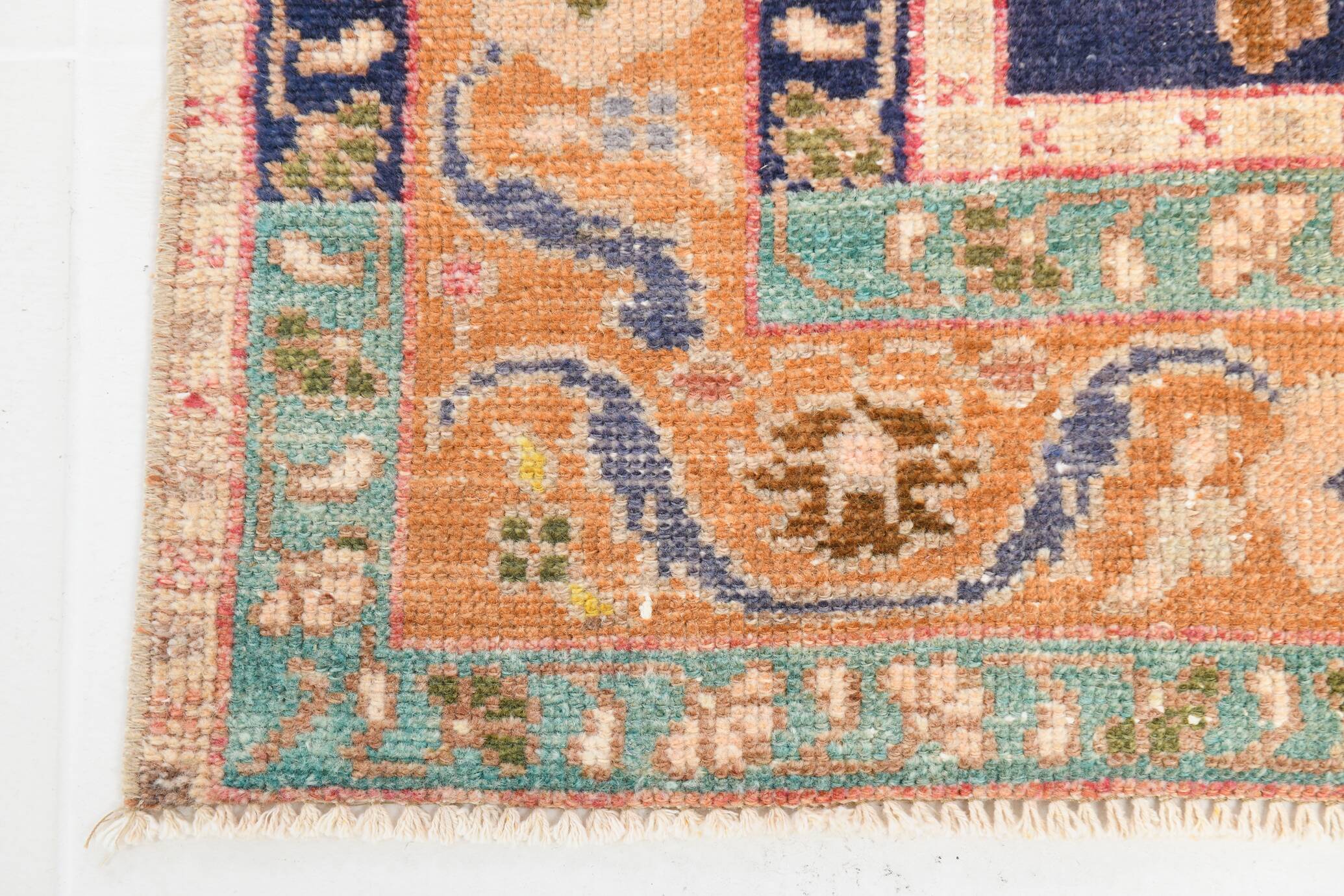 5x9 Pink & Navy Blue Soft Pastel Persian Rug, 152x272Cm SK 20089