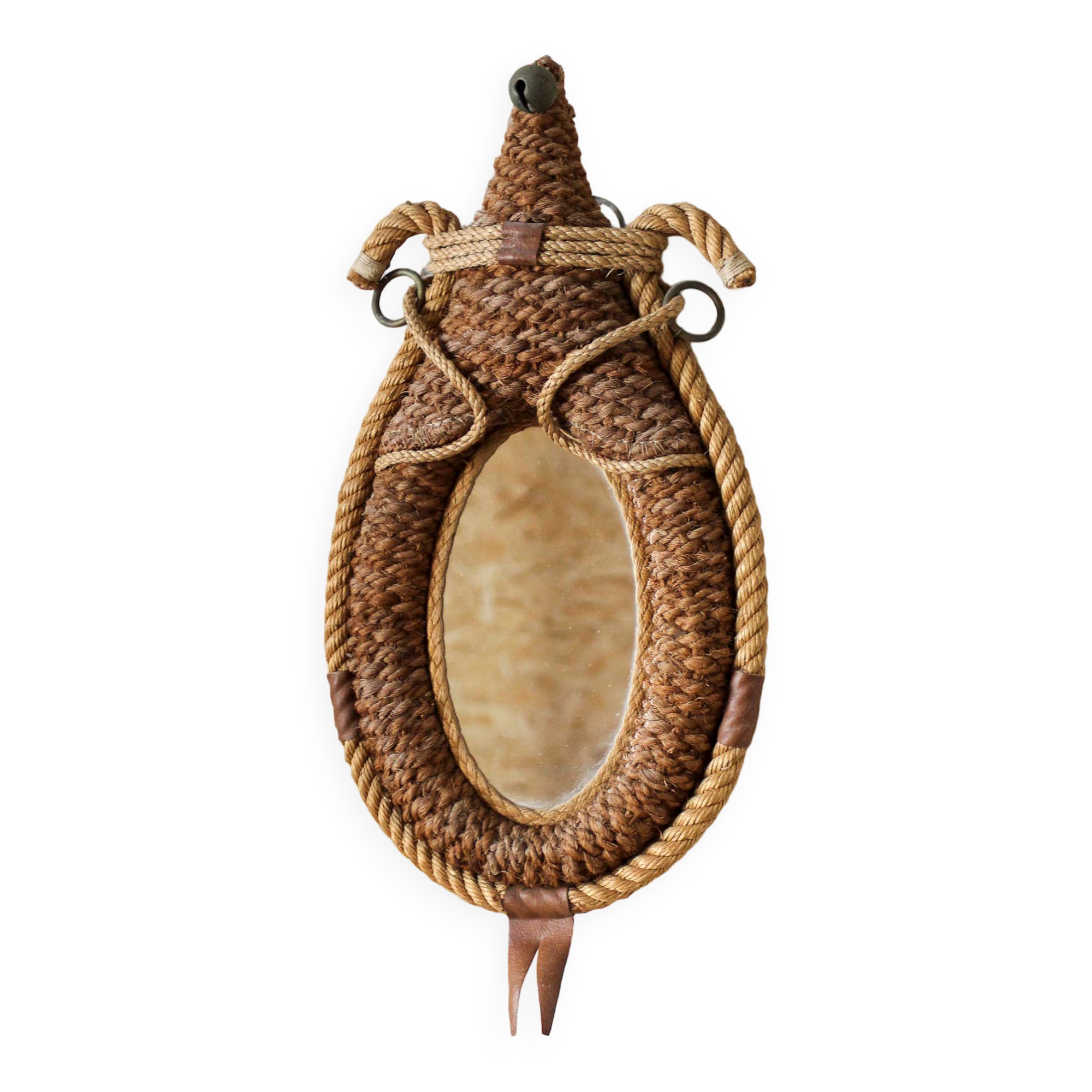 Mirror necklace rope 50s 46x25cm