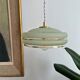 Suspension in green granite glass with gold edging - 4 copies in stock