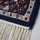 Beautifully Colored Blue Oriental Rug with Floral Pattern, 150 x 90 cm